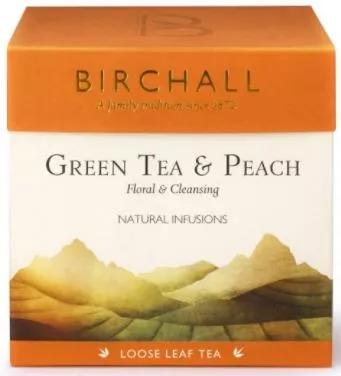 Birchall Loose Leaf Tea - Green Tea & Peach 125g